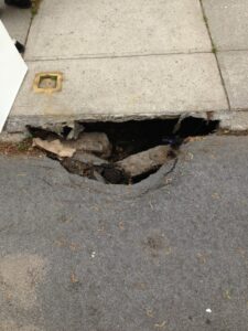Roadway sinkhole