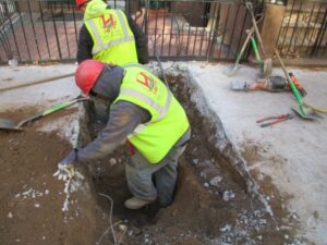 Digging for new water main