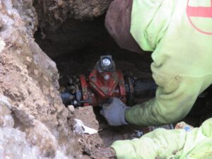 Installing new curb valve