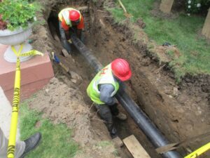 Installing pipe
