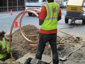 Installing copper pipe