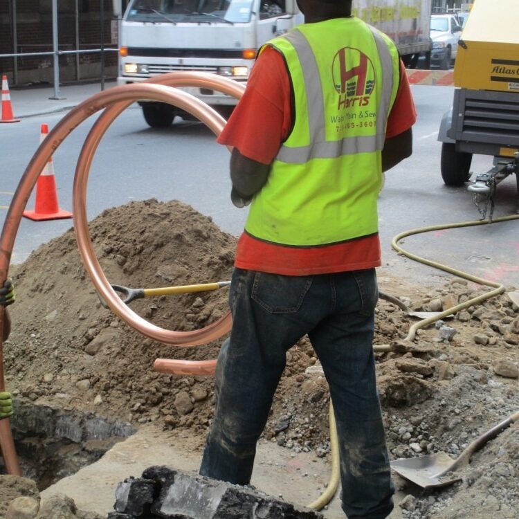 Installing copper pipe