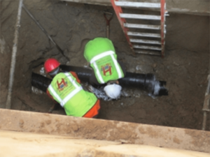 Example of sewer replacement when required