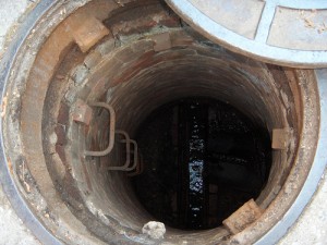 looking_down_manhole