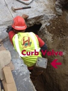 Stree Excavation Curb Valave