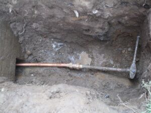 Copper water line repair