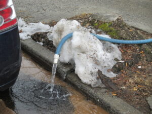 Pumping water outside