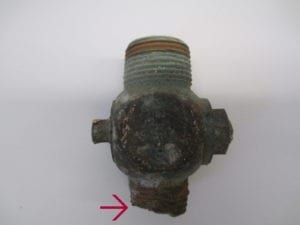 Broken tap