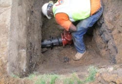 Installing new curb valve