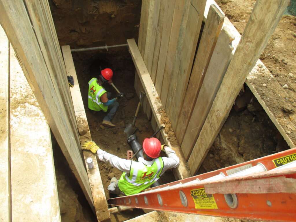 Sewer installation