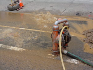 Pumping water from the basement