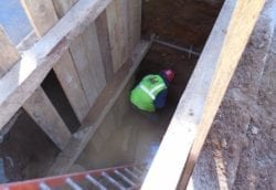 New pipe in the roadway