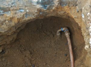 New copper water main