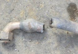 The broken lead pipe