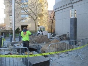 Water main repair 200 worth st 