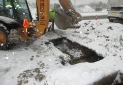 Digging for new water main
