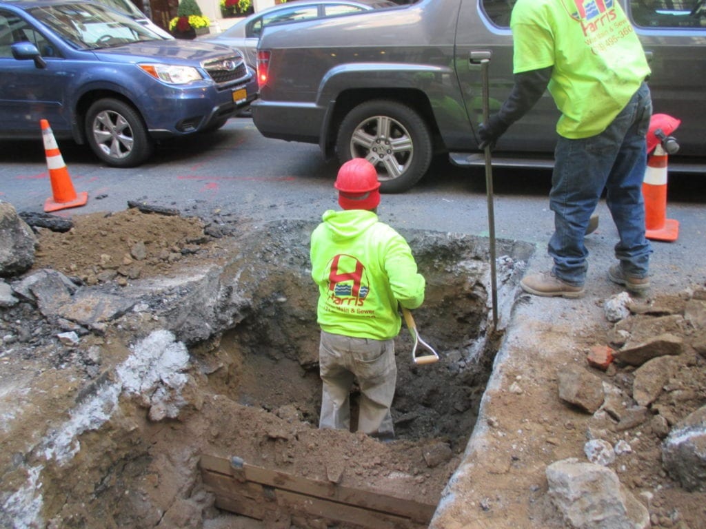 Digging for new water main