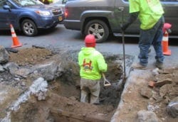 Digging for new water main