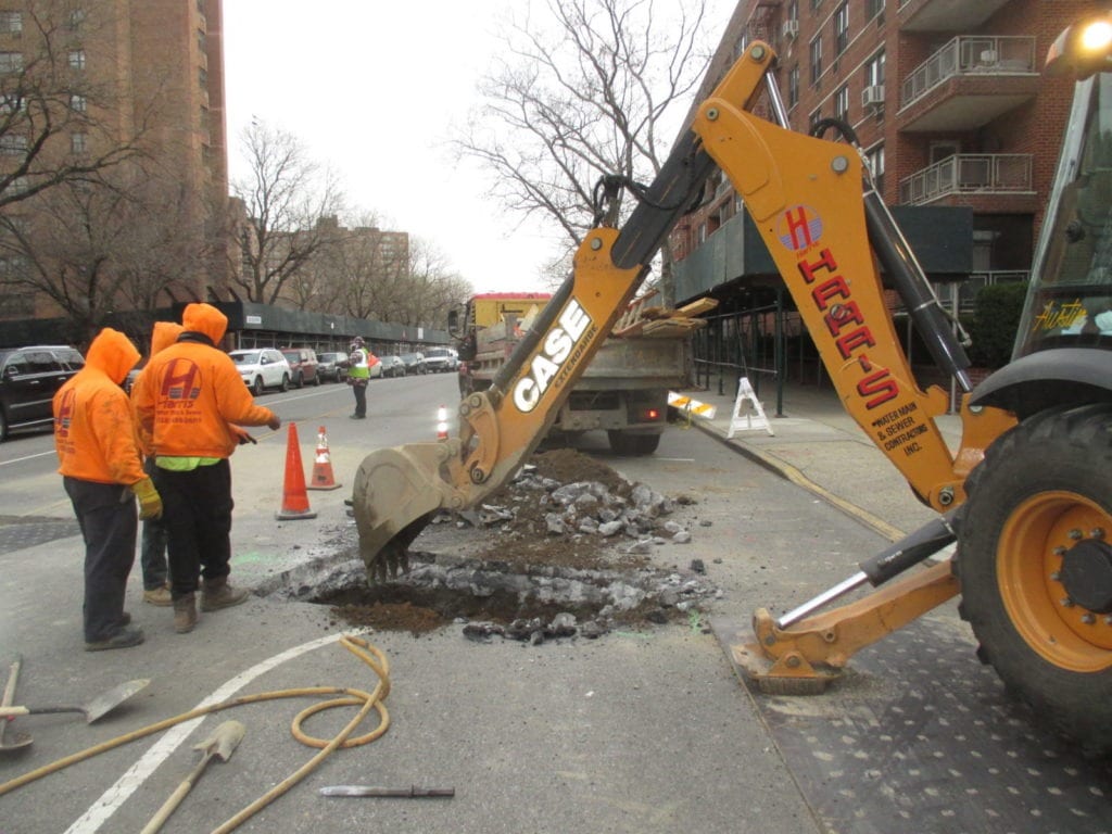 Digging for water main