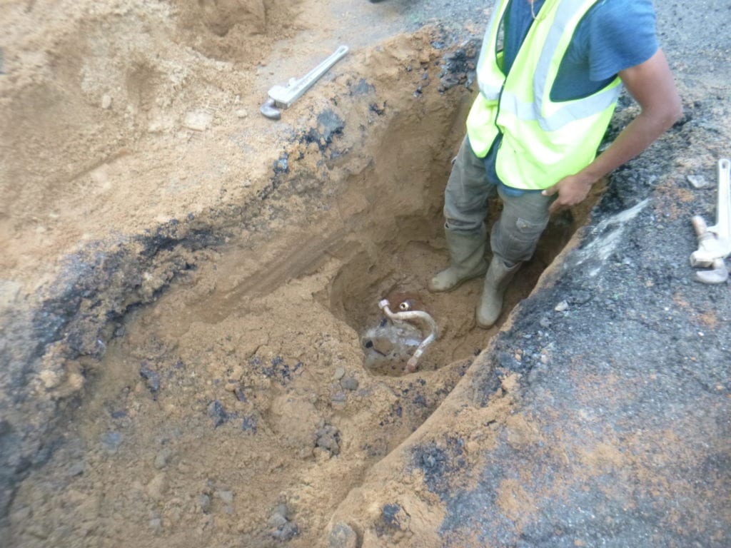 Old water main disconnected