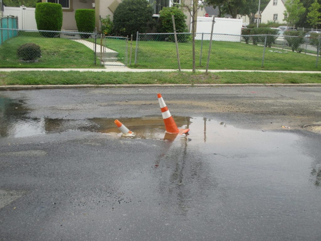 A recent lead water main break