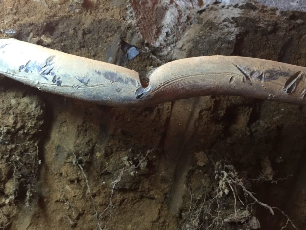 Lead water main replaced with copper