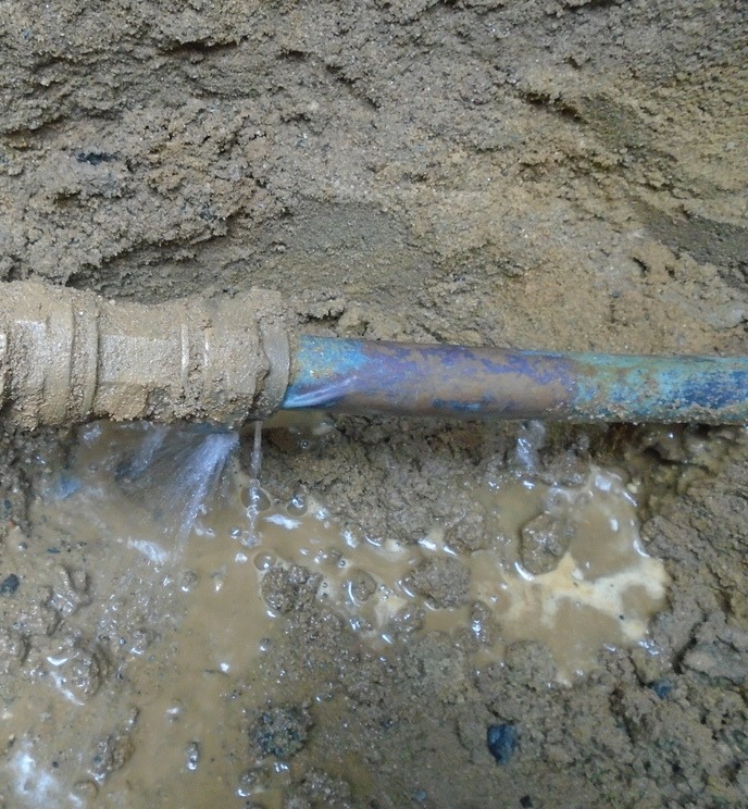 Water main repair goes wrong