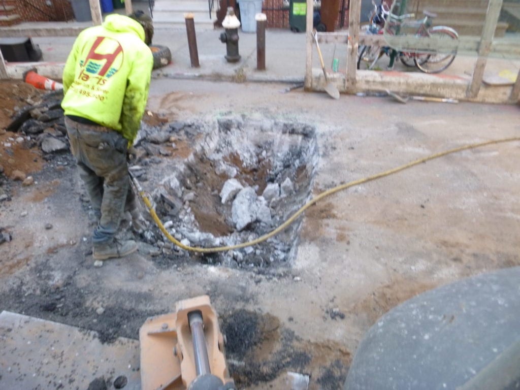 Preparing for the new water main