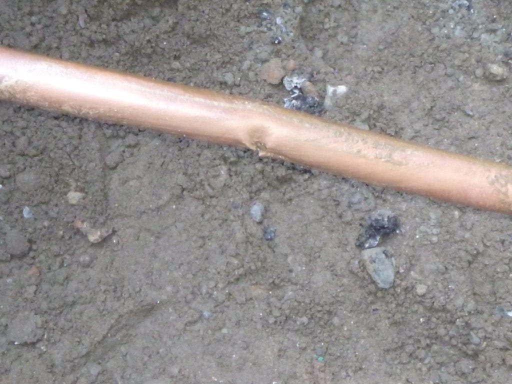 Pitting on a brand new copper pipe