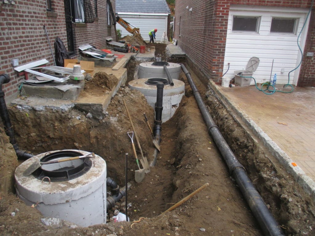 Storm water system, detention tanks, drains 