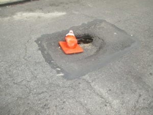 Roadway sinkhole