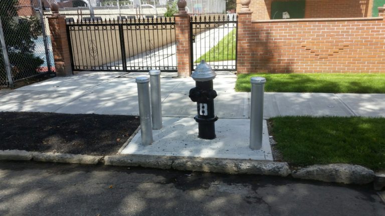 hydrant fenders and concrete completed 