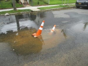 Leak in street