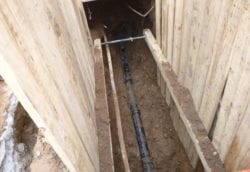 house sewer line installation