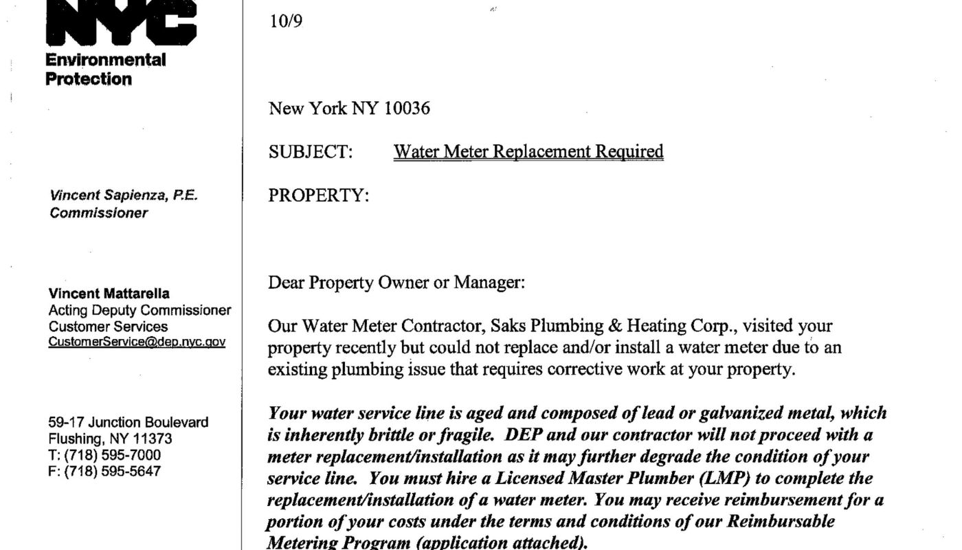 A Brief Explanation of DEP 45-Day Notices for Lead Water Mains