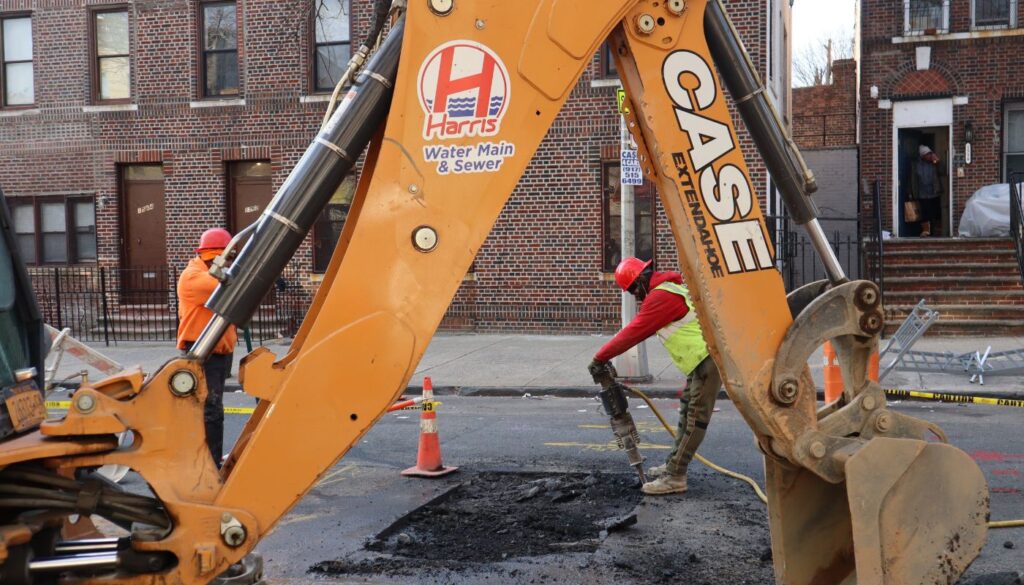 “Emergency water main repair truck near me”