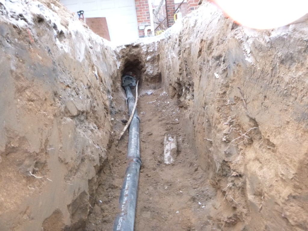 Installing storm sewer