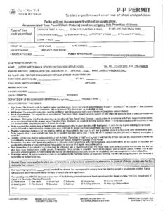 Sample of Tree Permit