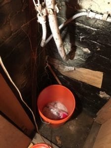 The leak started like this