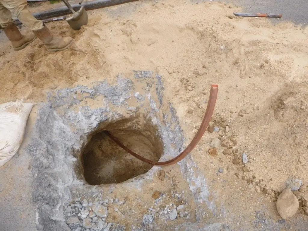 Prepared for copper piping