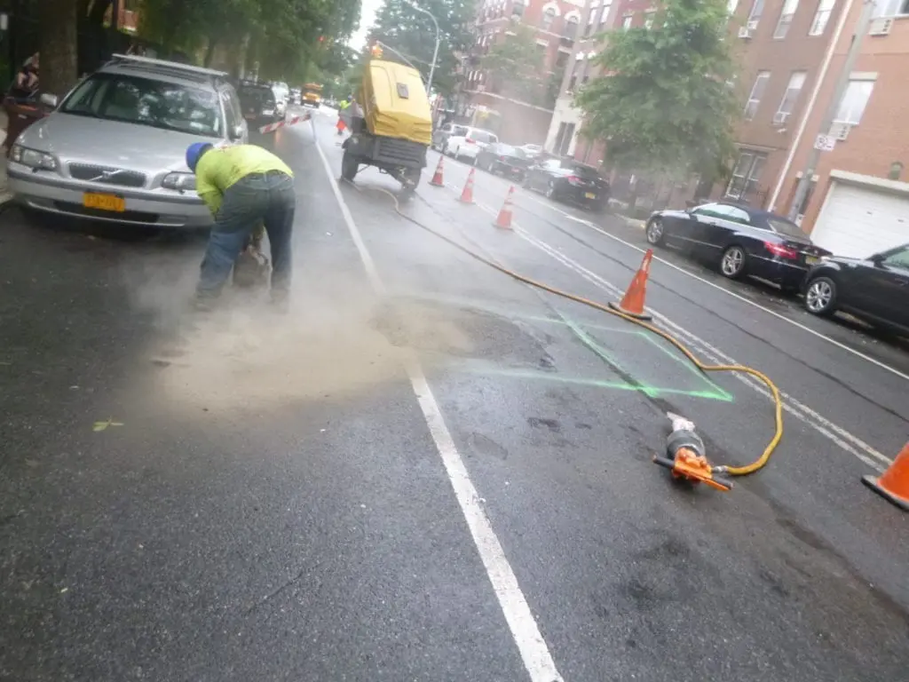 Water main replacement at 550 6th Ave